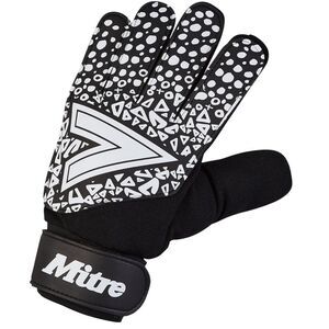 Mitre Childrens/Kids Magnetite Glove / Black/White